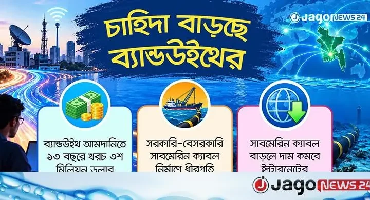 দুই সাবমেরিন ক্যাবলেই নির্ভরতা, বাড়ছে ইন্টারনেট বিপর্যয়ের ঝুঁকি